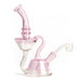 Pink Red Eye Glass Concentrate Recycler with Showerhead Perc Canada