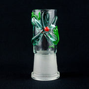 Red Eye Glass Blue Flower Dome