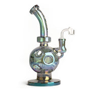 Swiss Globe Rig with Embossed Logo & Quartz Banger