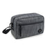 Striped Dark Grey Revelry Stowaway Toiletry Bag