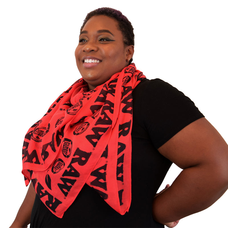 RAW Red High Fashion Scarf Canada