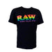 RAW Stash Pocket T-shirt Pride  Rainbow RAWthenticLogo