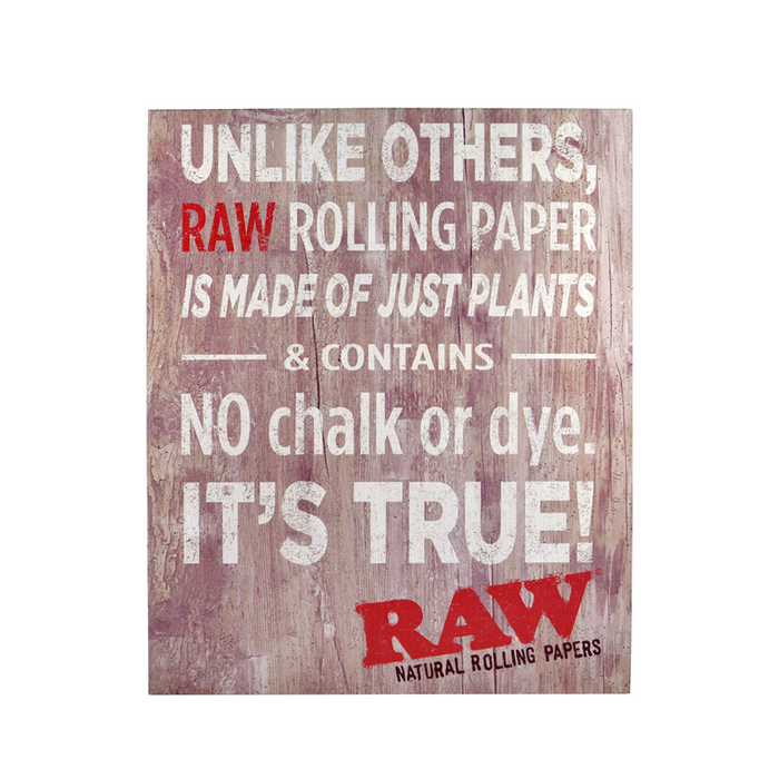 Unlike Others RAW is made of just plants and contains no chalk Canada