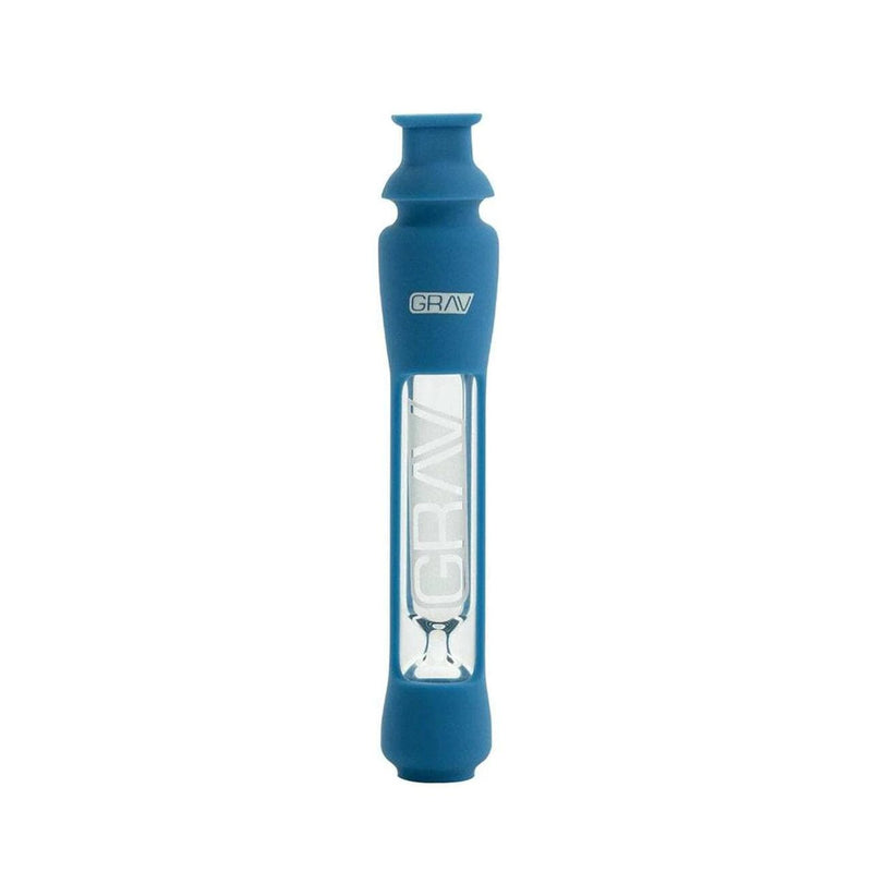 Blue Grav Glass Taster Bat with Silicone Cover