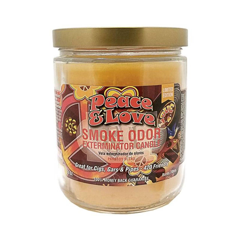 Peace and Love Smoke Odor Exterminator Candles Canada