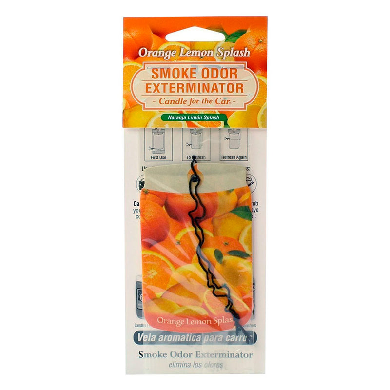 Orange Lemon Splash Smoke Odor Exterminator Candle for the Car Air Freshener Canada