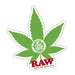 RAW Weed Leaf Stickers Canada