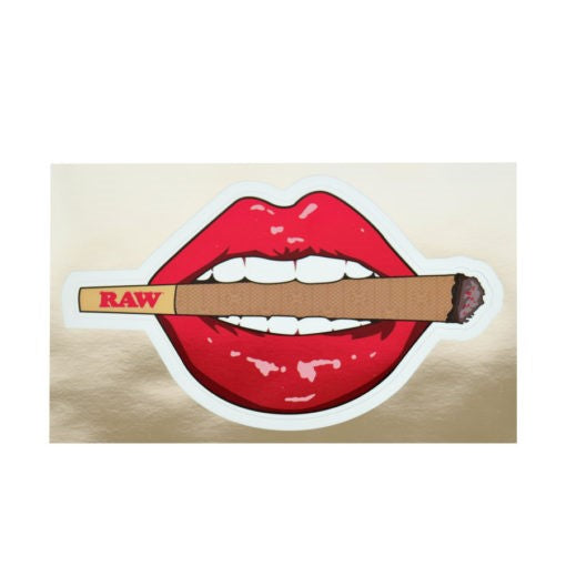 RAW Metallic Sticker - Lips and Lit Cone