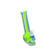 Green Blue Silicone Skull Beaker Waterpipe