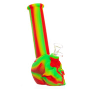 Rasta Silicone Skull Bong