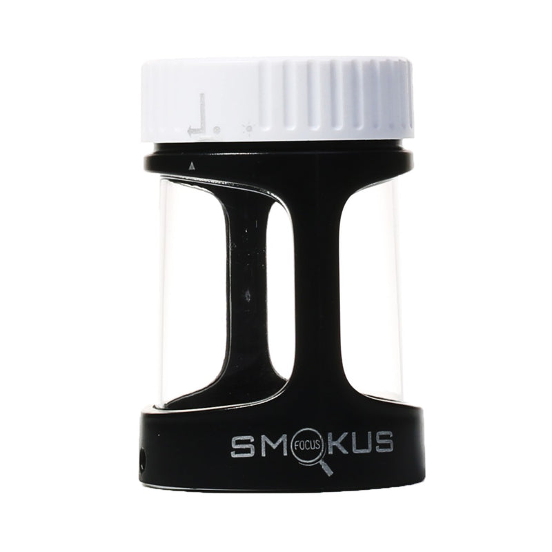 LED Stash Jar with Magnifying Glass
