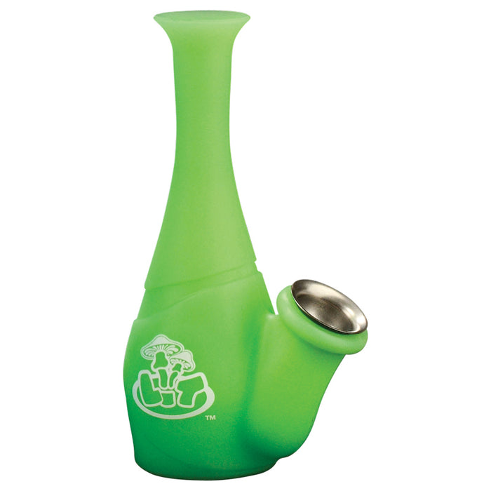 LIT Silicone 6" Glow in the Dark Water Pipe