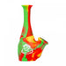 LIT Silicone 6" Rasta Color Water Pipe