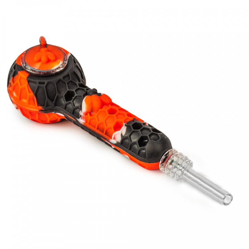 Silicone Hand Pipe and Dab Straw in One