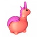 Pink Silicone Unicorn Smoking Pipe with Glass Bowl
