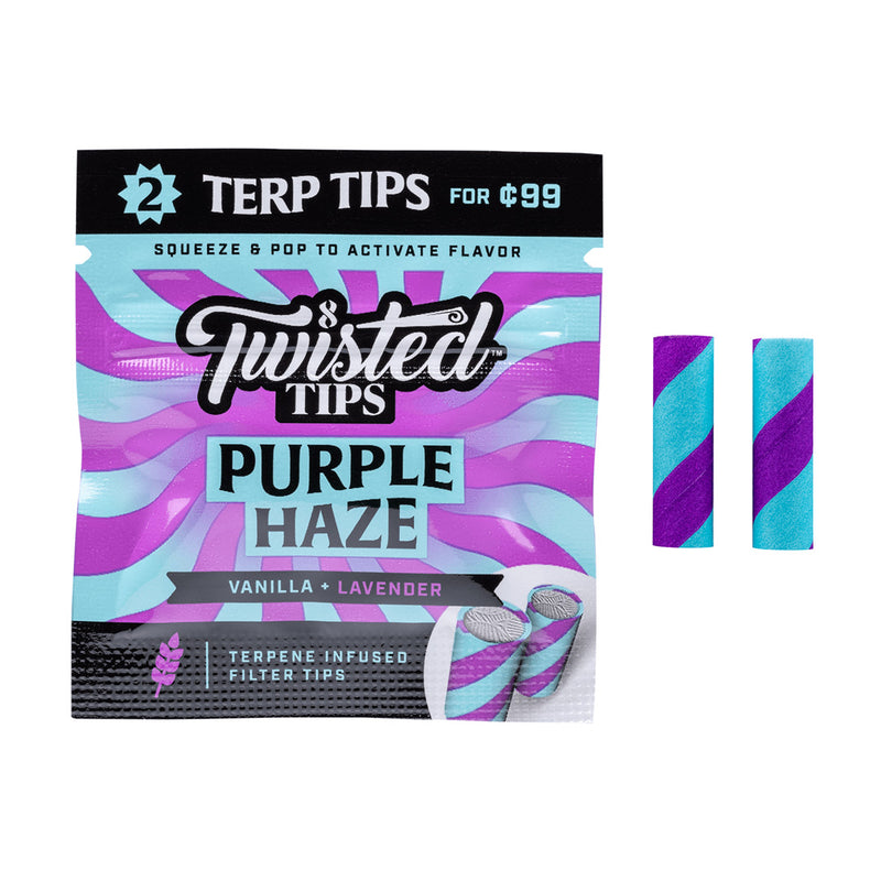 Twisted Tips Terpene Infused Filters London Fog Vanilla Lavender Canada