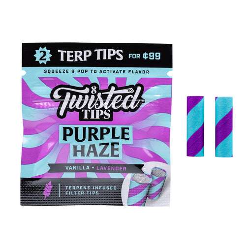 Twisted Tips Terpene Infused Filters London Fog Vanilla Lavender Canada