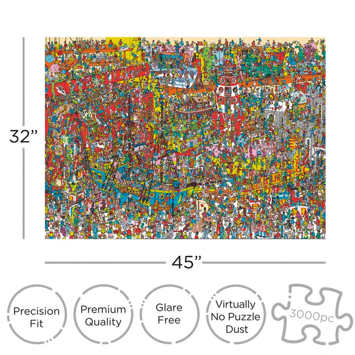 Aquarius Where's Waldo 3000 Piece Jigsaw Puzzle Canada