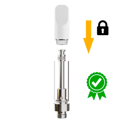 AVEO Cartridges with White Ceramic Mouth Piece 1ml