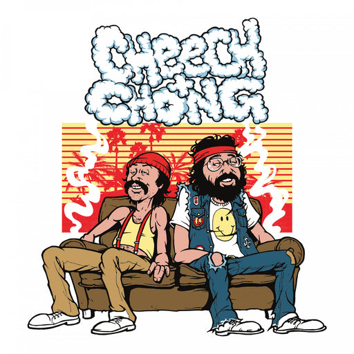 15" Cheech and Chong Couched Beaker Tube Bong  