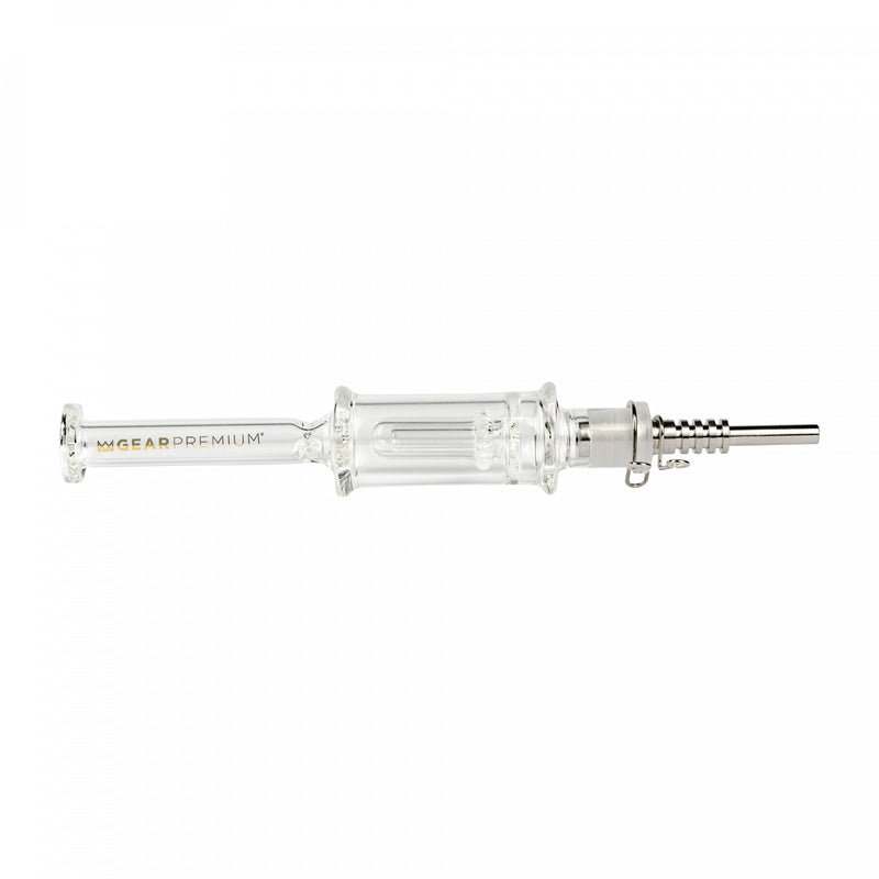 6.5" Clear Concentrate Nectar Collector Dabmolisher with Showerhead Perc GEAR Premium Canada