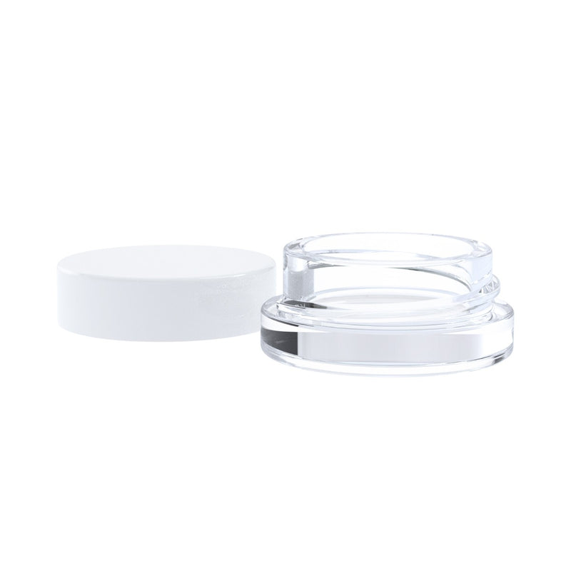 Thick Wall Glass Container for Concentrates 7ml White Lid