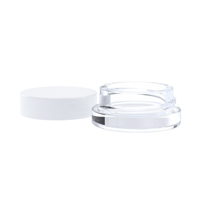 Thick Wall Glass Container for Concentrates 7ml White Lid
