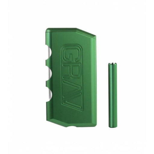 Green Grav Aluminum Dugout with Taster and Carrying Case