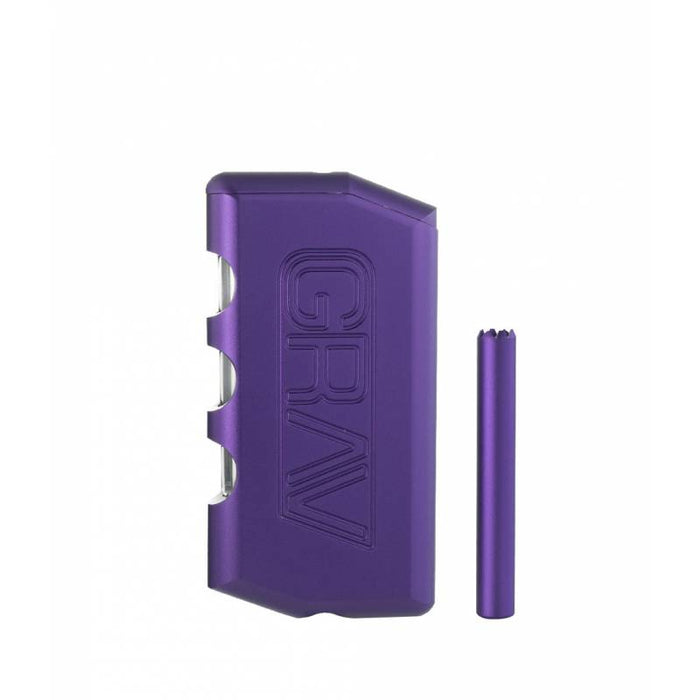 Purple Grav Aluminum Dugout with Taster and Carrying Case