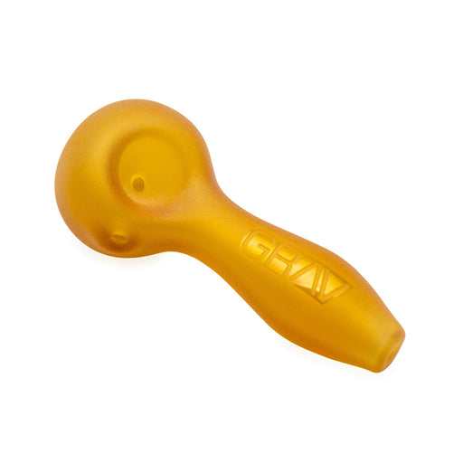 Amber Frosted Sandblasted Spoon Pipe Grav Canada