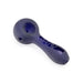 Grav Frosted Spoon Pipe Blue Sand Blasted