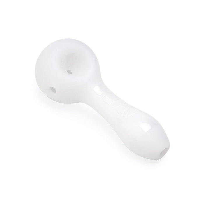 Grav Frosted spoon pipe white