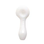 white sandblasted Grav Spoon pipe frosted