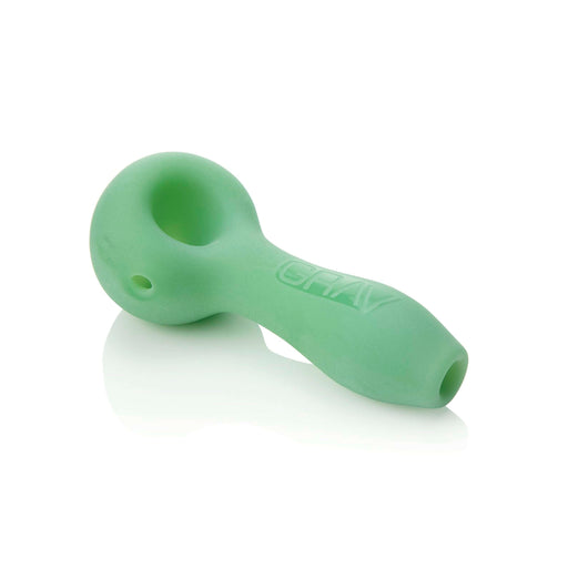 Mint Green Frosted Sandblasted Spoon Pipe Grav Canada