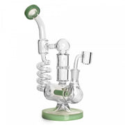 Jade Green Condenser Mad Scientist Laboratory Glass Dab Rig Canada