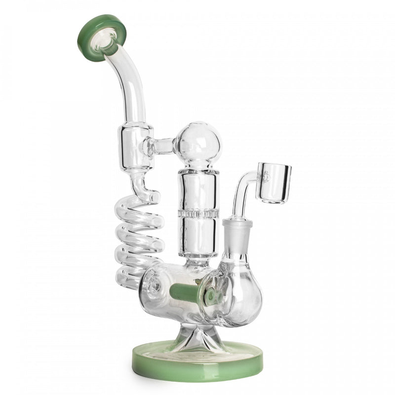 Jade Green Condenser Mad Scientist Laboratory Glass Dab Rig Canada