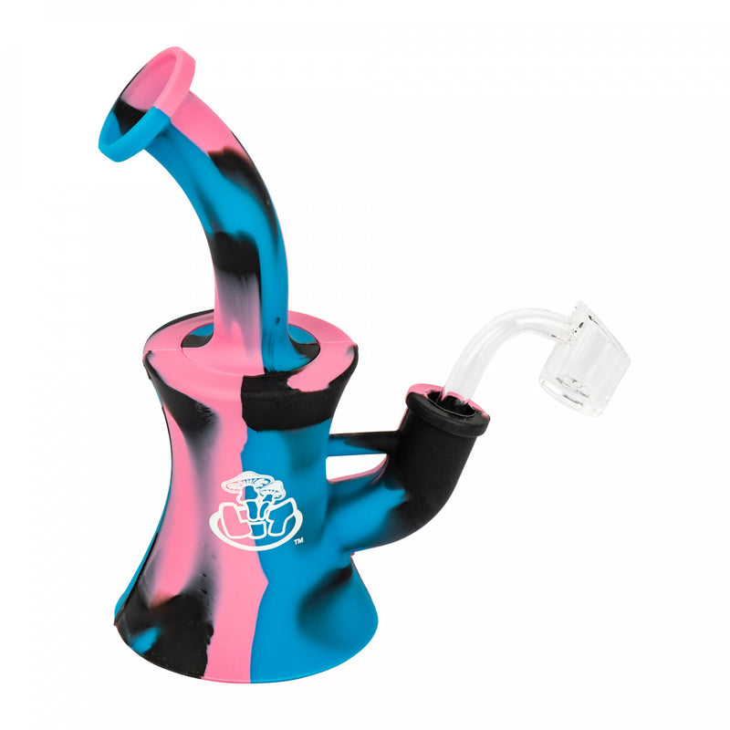 LIT Silicone 6.5 Inch Concentrate Bong with Quartz Banger