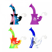 LIT Silicone 6.5" Concentrate Bubbler w/ Quartz Banger Set 