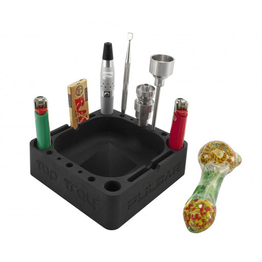 Tap Tray Silicone Ashtray with Accessory Holders