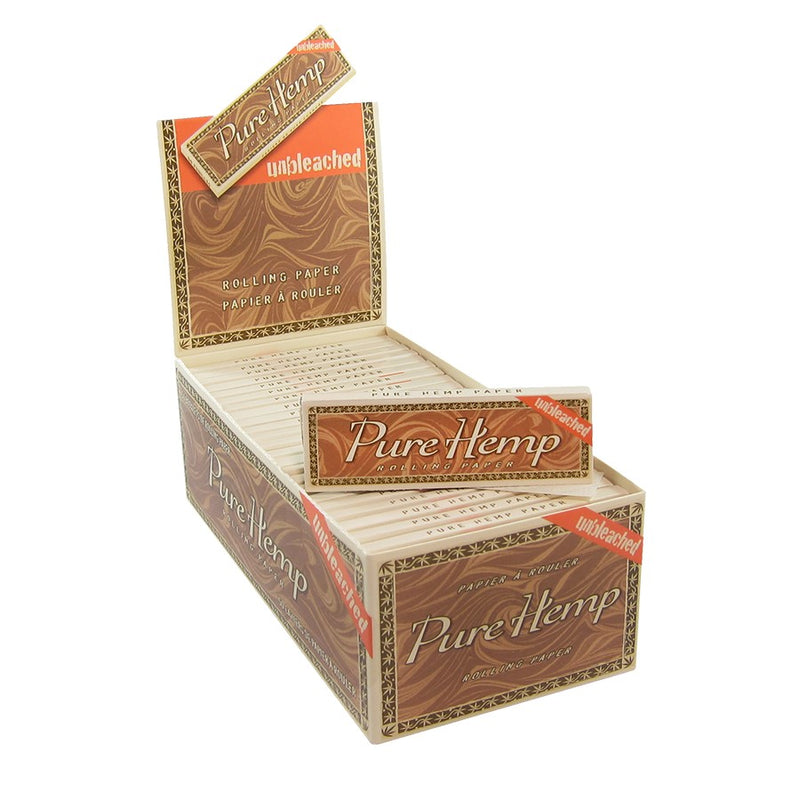 Packs and Cases of Pure Hemp Singe Wide Rolling Papers Unbleached Canada
