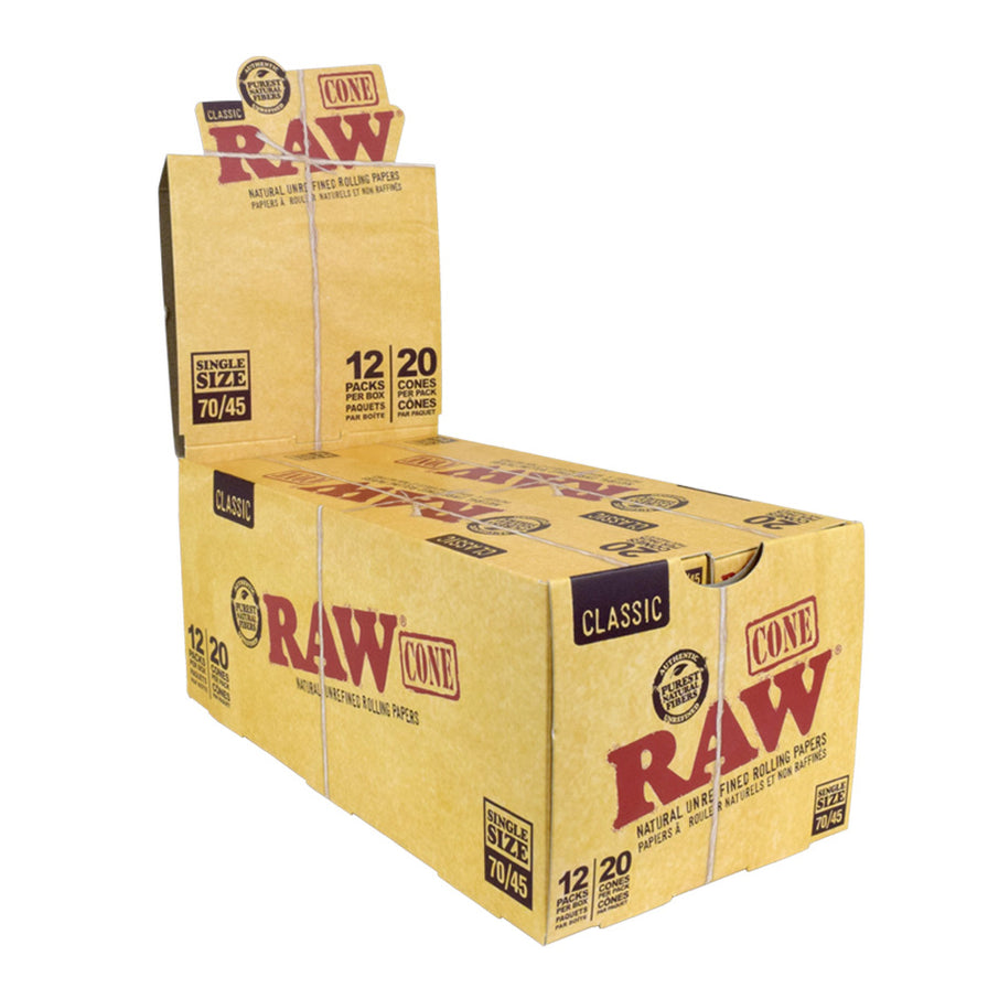 RAW Cone Size Comparison Chart — Head Candy Smoke Shop