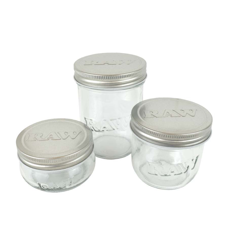 RAW Mason Jars with Smell Proof Cozy | Head Candy Smoke Shop | Canada