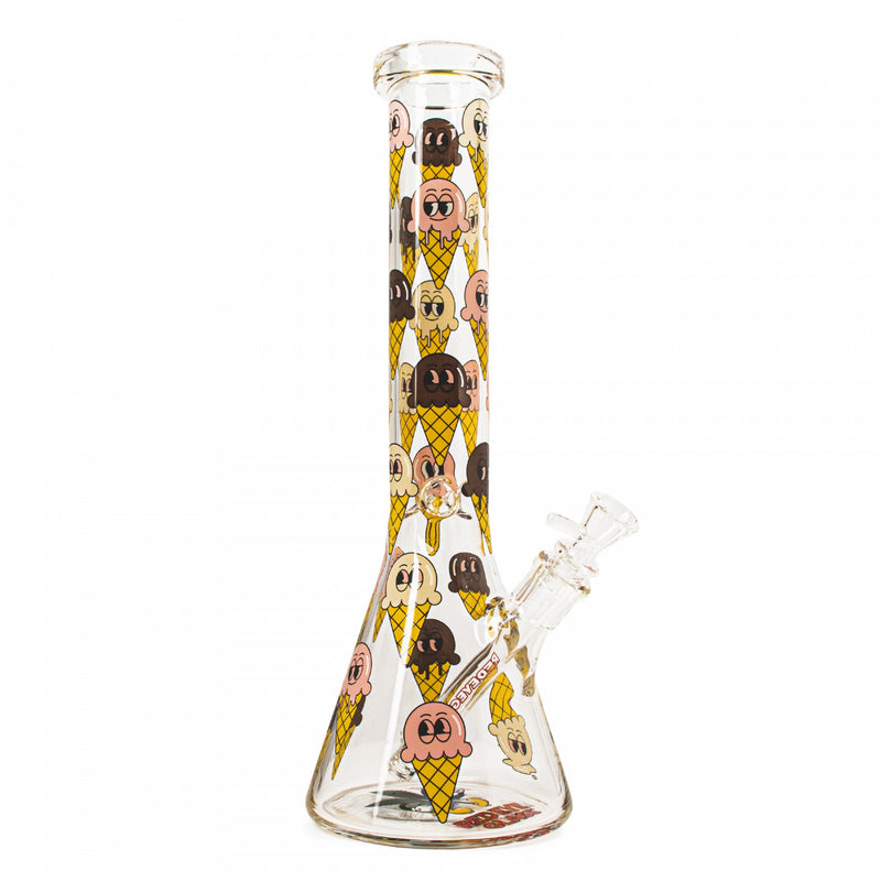 Red Eye Glass Bong with Ice Cream Scoop Decals Canada
