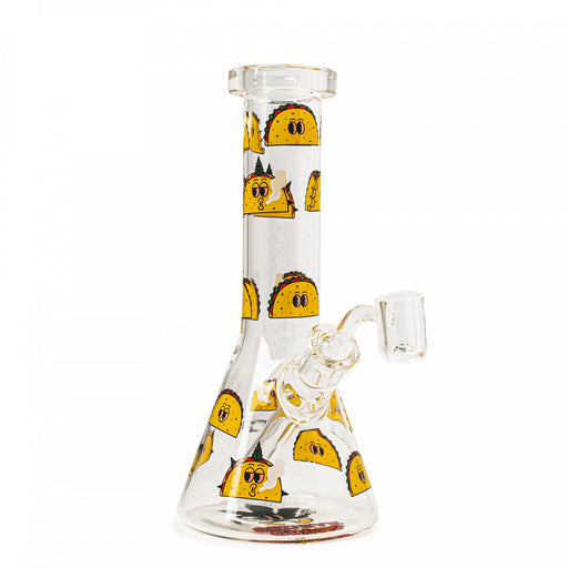 Red Eye Glass Dab Rig with Taco Decals Canada