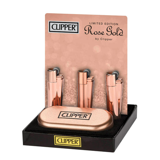 Rose Gold Metal Clipper Lighters Canada