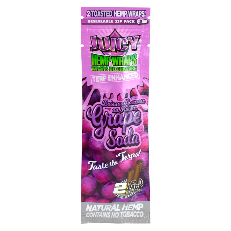 Grape Soda Terp Enhanced Juicy Hemp Wraps Canada