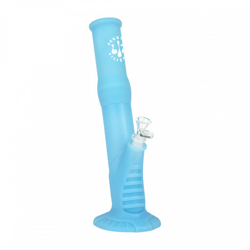 LIT Silicone Blue Glow in the Dark 13.5" Water Pipe Canada 