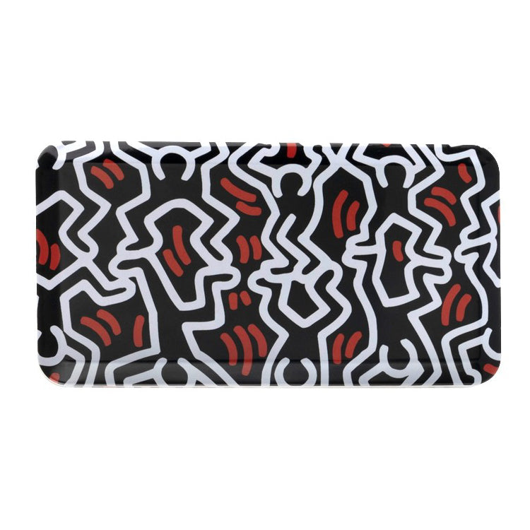 Red and Black Keith Haring Tin with Vibes Prerolled Hemp Cones Canada