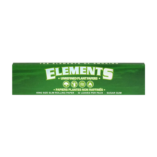 Elements Green Rolling Papers King Size Slim Canada