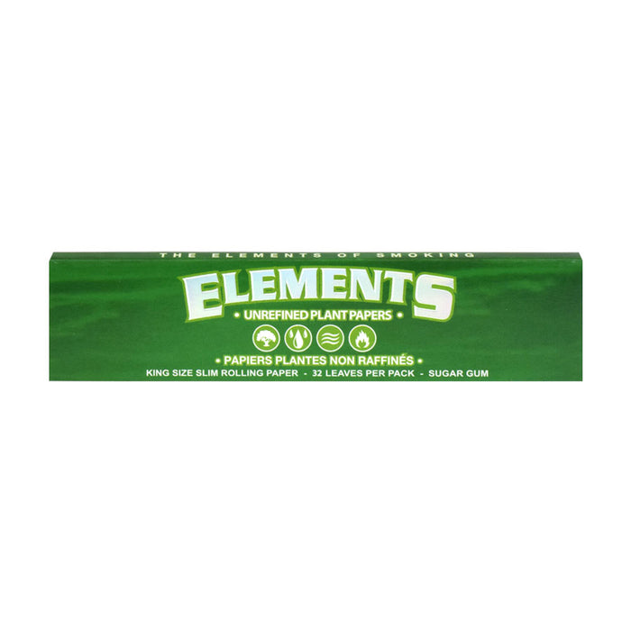 Elements Green Rolling Papers King Size Slim Canada